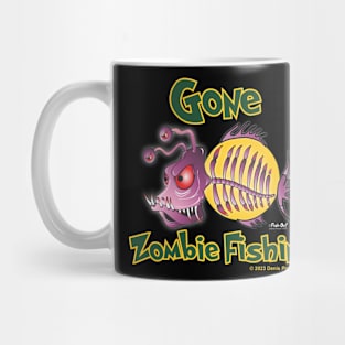 Gone Zombie Fishing Mug